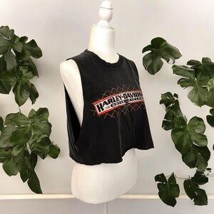 Harley Davidson Crop Muscle Tee